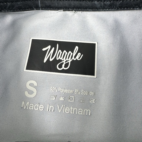 Waggle Polo Shirt Men's Gray Bear All Over Print Golf Performance Size Small - Picture 2 of 4